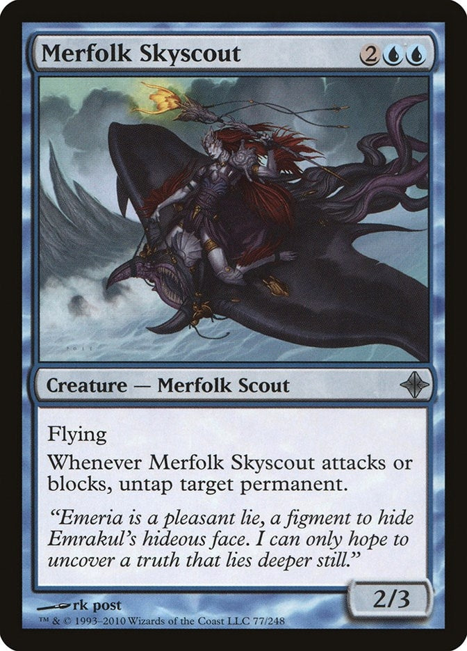 Image for Merfolk Skyscout (77) (Rise of the Eldrazi) - Magic: The Gathering