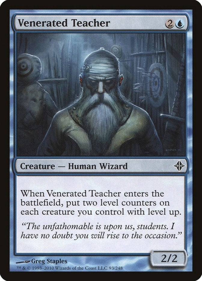 Image for Venerated Teacher (93) (Rise of the Eldrazi) - Magic: The Gathering