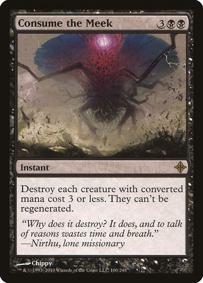 Image for Consume the Meek (100) (Rise of the Eldrazi) - Magic: The Gathering