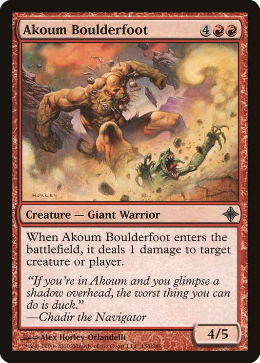 Image for Akoum Boulderfoot (134) (Rise of the Eldrazi) - Magic: The Gathering