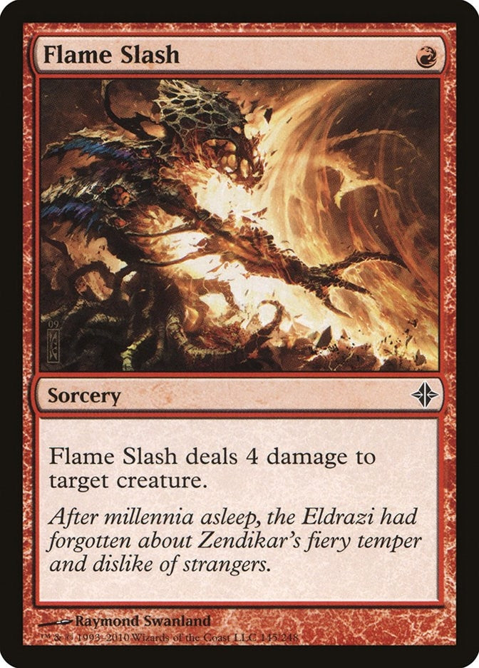 Image for Flame Slash (145) (Rise of the Eldrazi) - Magic: The Gathering
