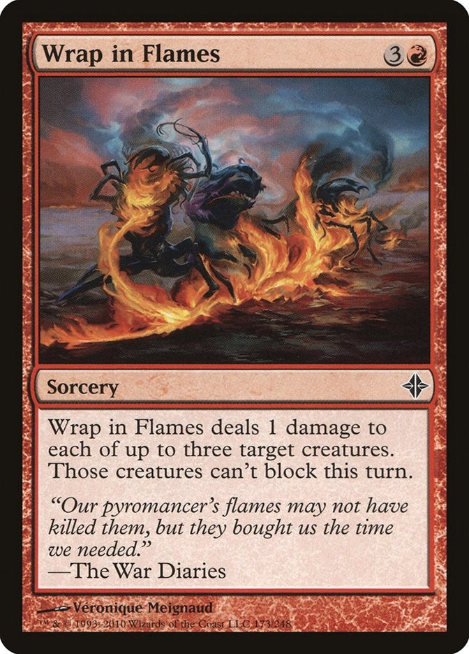 Image for Wrap in Flames (173) (Rise of the Eldrazi) - Magic: The Gathering