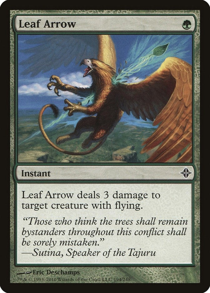Image for Leaf Arrow (194) (Rise of the Eldrazi) - Magic: The Gathering
