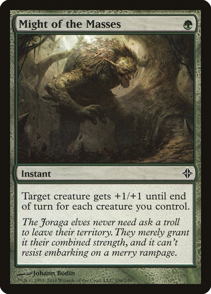 Image for Might of the Masses (196) (Rise of the Eldrazi) - Magic: The Gathering