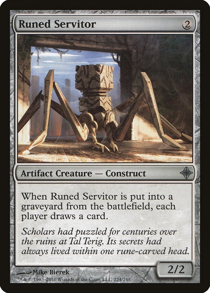 Image for Runed Servitor (224) (Rise of the Eldrazi) - Magic: The Gathering