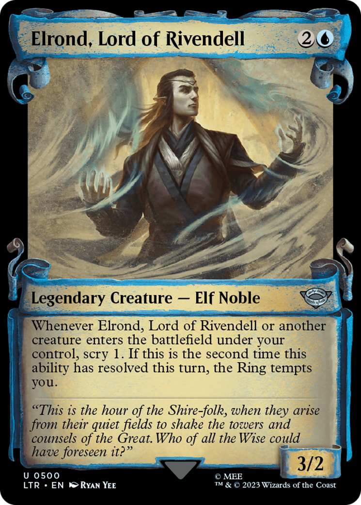 Elrond, Lord of Rivendell (Showcase Scrolls) (500) (LTR)