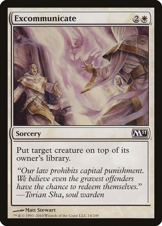 Image for Excommunicate (14) (Magic 2011 (M11)) - Magic: The Gathering