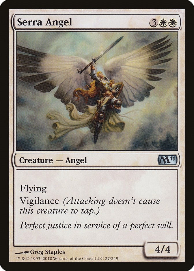 Image for Serra Angel (27) (Magic 2011 (M11)) - Magic: The Gathering
