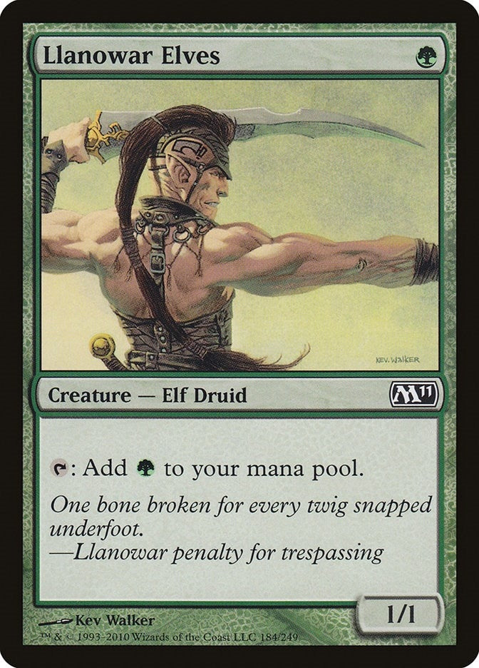 Image for Llanowar Elves (184) (Magic 2011 (M11)) - Magic: The Gathering