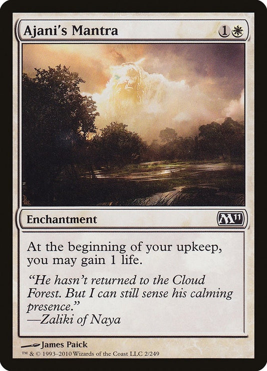 Image for Ajani's Mantra (2) (Magic 2011 (M11)) - Magic: The Gathering