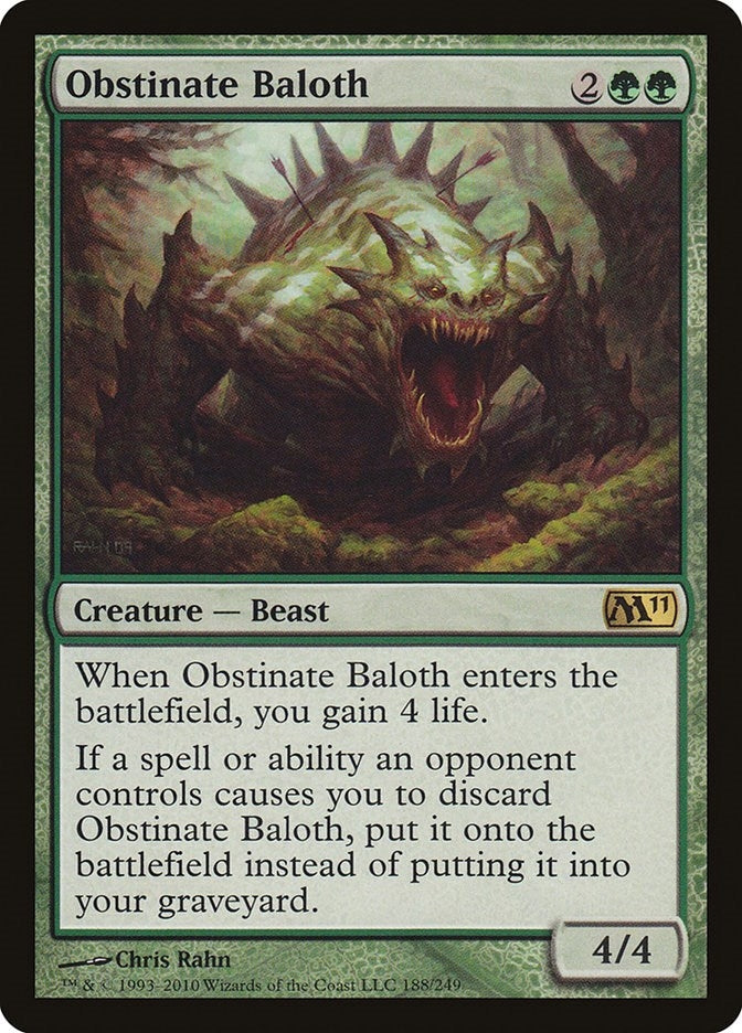 Obstinate Baloth (188) (Magic 2011 (M11))