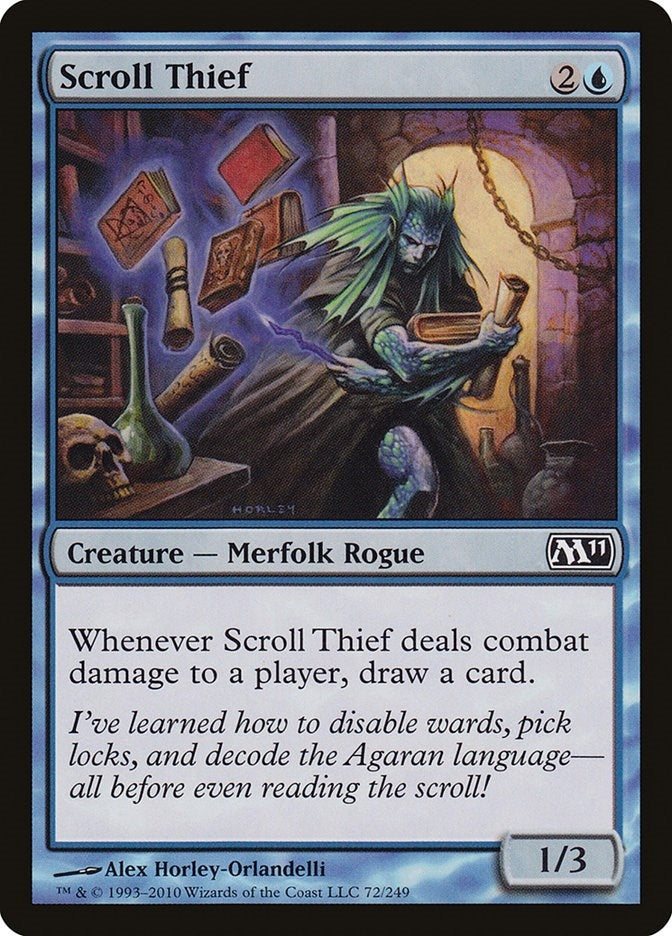 Image for Scroll Thief (72) (Magic 2011 (M11)) - Magic: The Gathering
