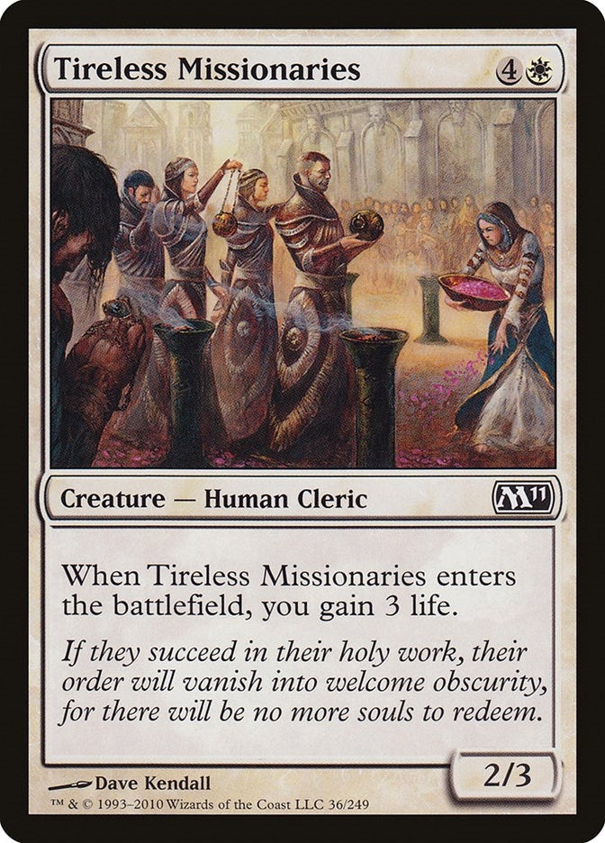 Image for Tireless Missionaries (36) (Magic 2011 (M11)) - Magic: The Gathering