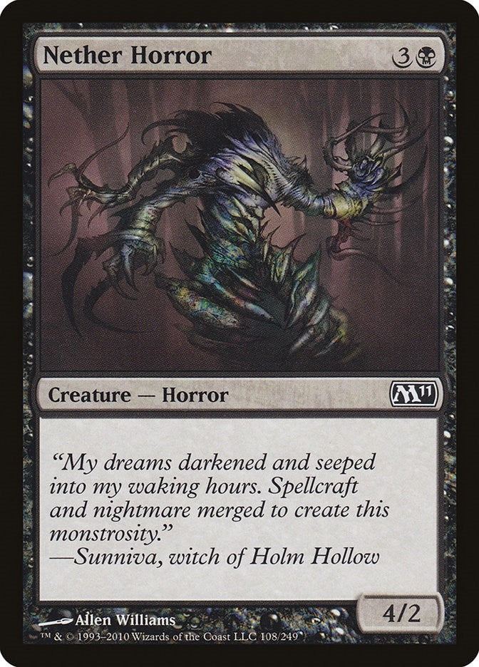 Image for Nether Horror (108) (Magic 2011 (M11)) - Magic: The Gathering