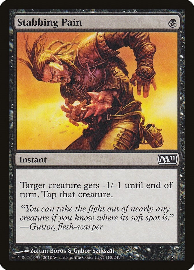 Image for Stabbing Pain (118) (Magic 2011 (M11)) - Magic: The Gathering