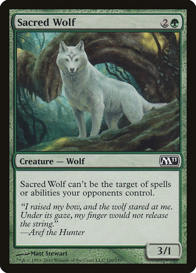 Sacred Wolf (196) (Magic 2011 (M11))