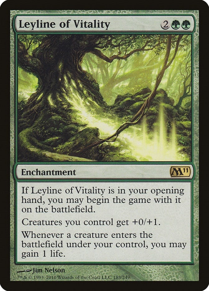 Image for Leyline of Vitality (183) (Magic 2011 (M11)) - Magic: The Gathering