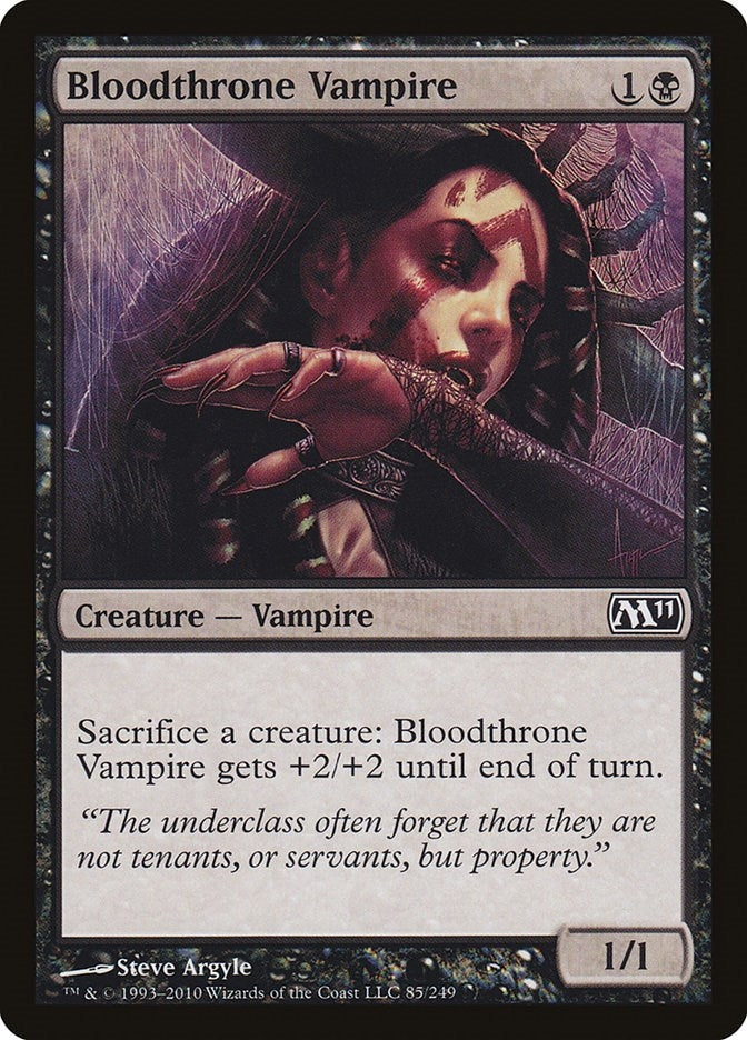 Bloodthrone Vampire (85) (Magic 2011 (M11))