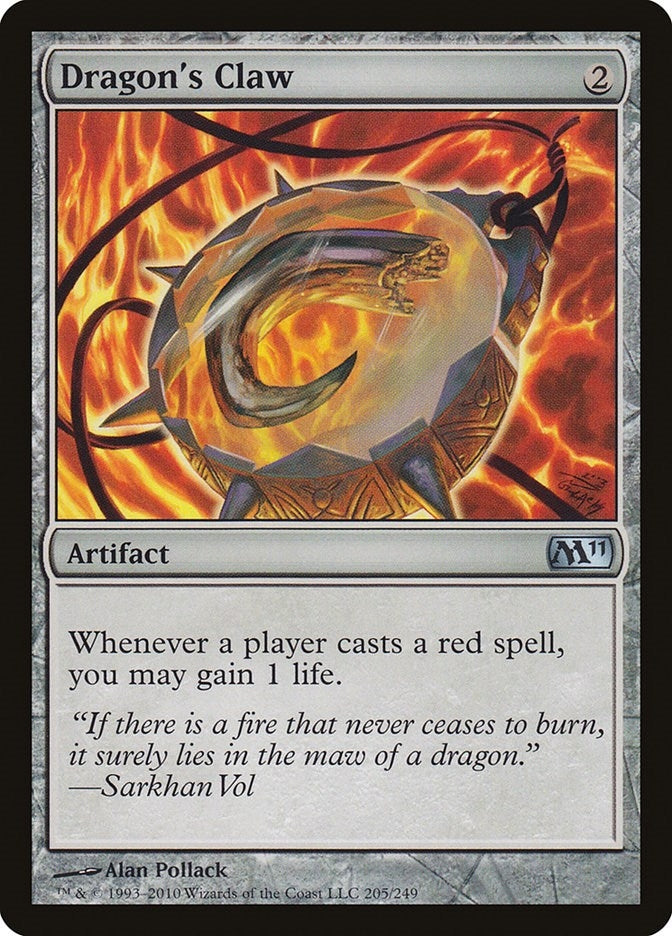 Image for Dragon's Claw (205) (Magic 2011 (M11)) - Magic: The Gathering