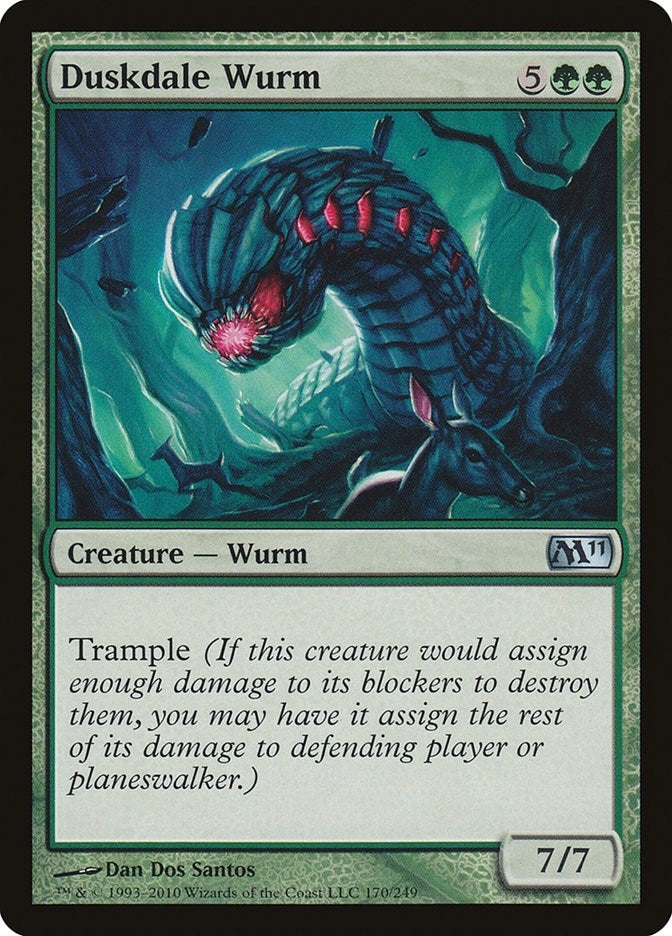 Image for Duskdale Wurm (170) (Magic 2011 (M11)) - Magic: The Gathering