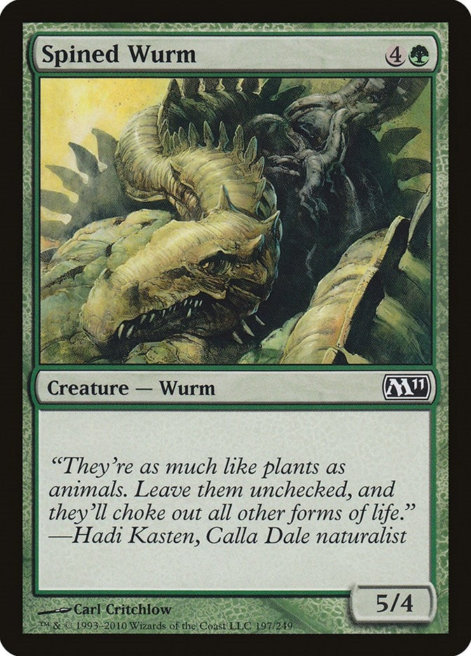 Image for Spined Wurm (197) (Magic 2011 (M11)) - Magic: The Gathering