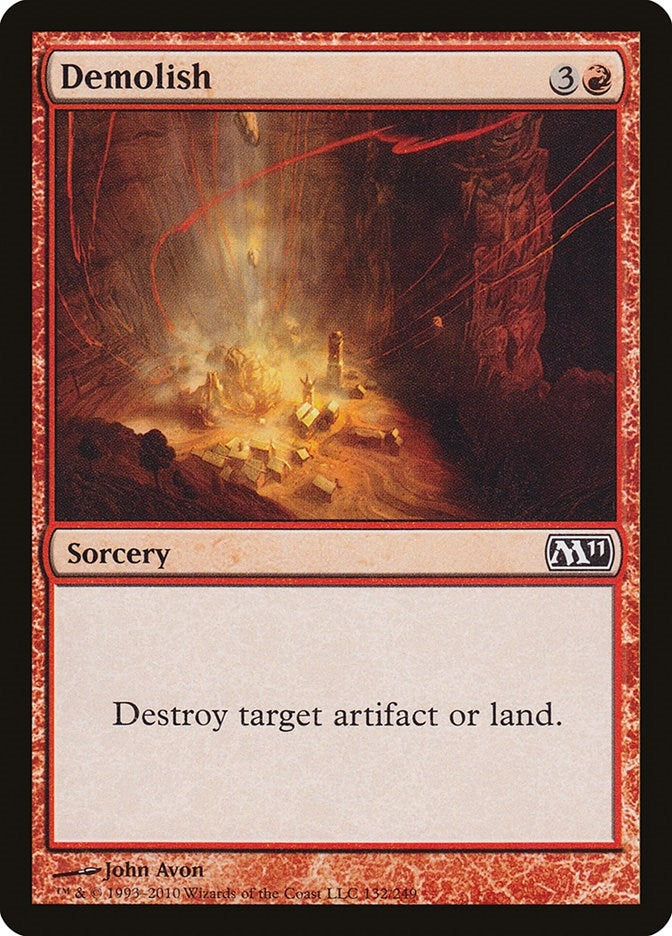 Image for Demolish (132) (Magic 2011 (M11)) - Magic: The Gathering