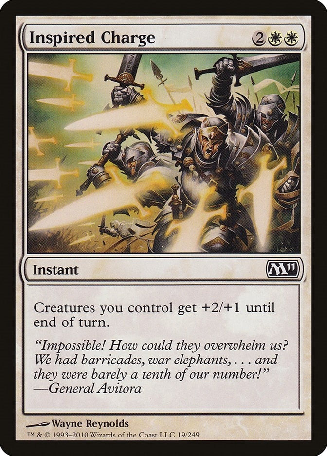 Inspired Charge (19) (Magic 2011 (M11))