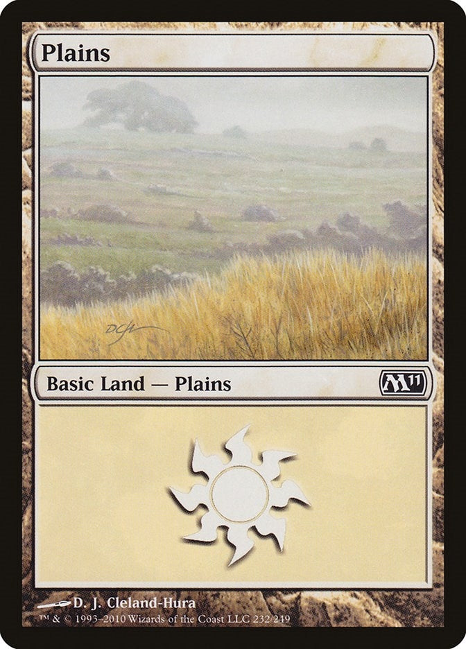 Plains (232) (232) (Magic 2011 (M11))