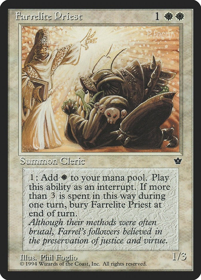 Image for Farrelite Priest (Fallen Empires) - Magic: The Gathering