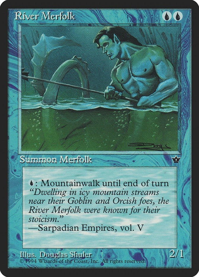 Image for River Merfolk (Fallen Empires) - Magic: The Gathering