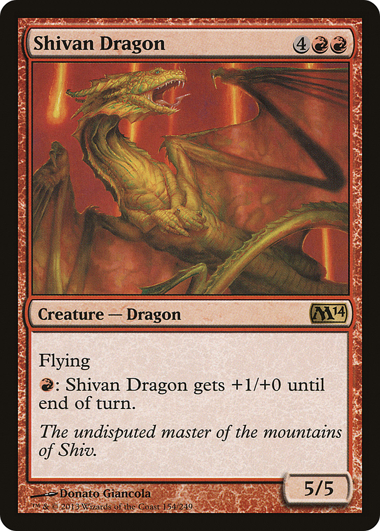 Shivan Dragon (154) (M14)