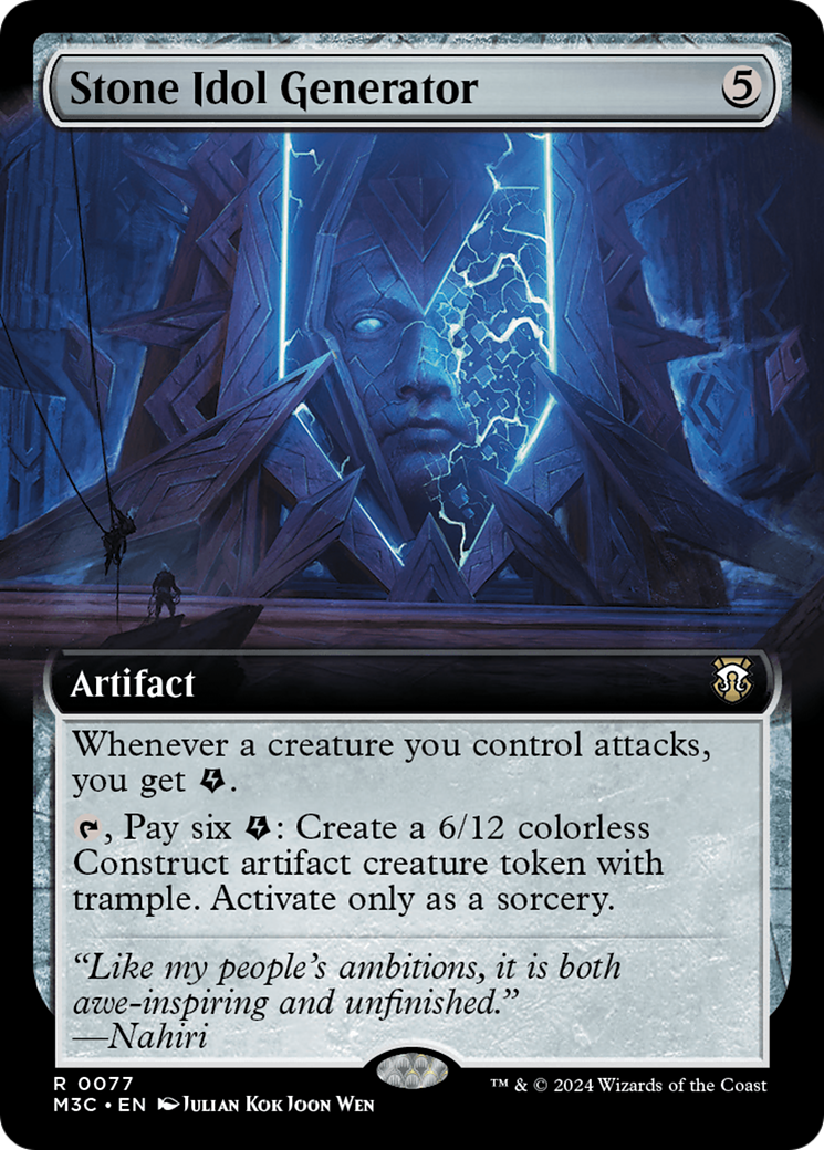 Stone Idol Generator (Extended Art) (M3C-077) - Modern Horizons 3 Commander: (Extended Art) Foil