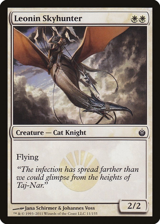 Image for Leonin Skyhunter (11) (Mirrodin Besieged) - Magic: The Gathering