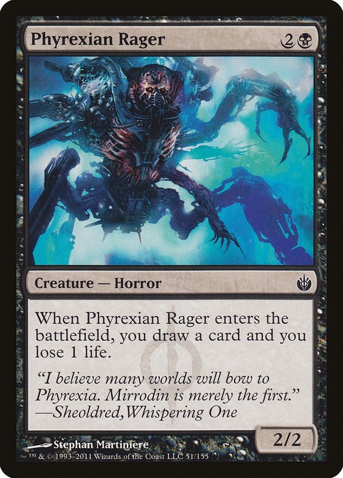 Image for Phyrexian Rager (51) (Mirrodin Besieged) - Magic: The Gathering