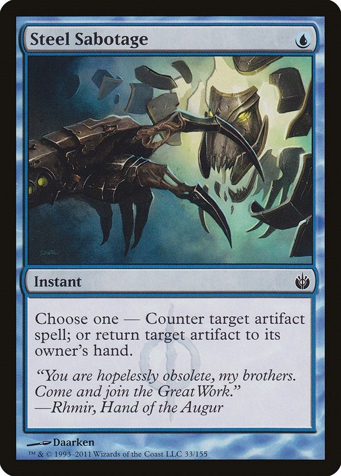 Image for Steel Sabotage (33) (Mirrodin Besieged) - Magic: The Gathering