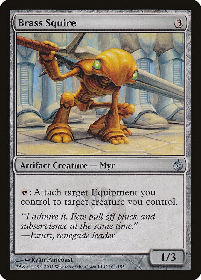 Image for Brass Squire (101) (Mirrodin Besieged) - Magic: The Gathering