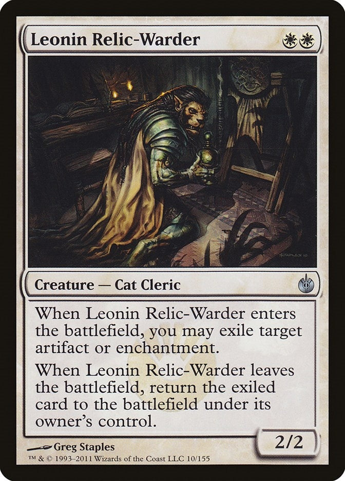 Image for Leonin Relic-Warder (10) (Mirrodin Besieged) - Magic: The Gathering