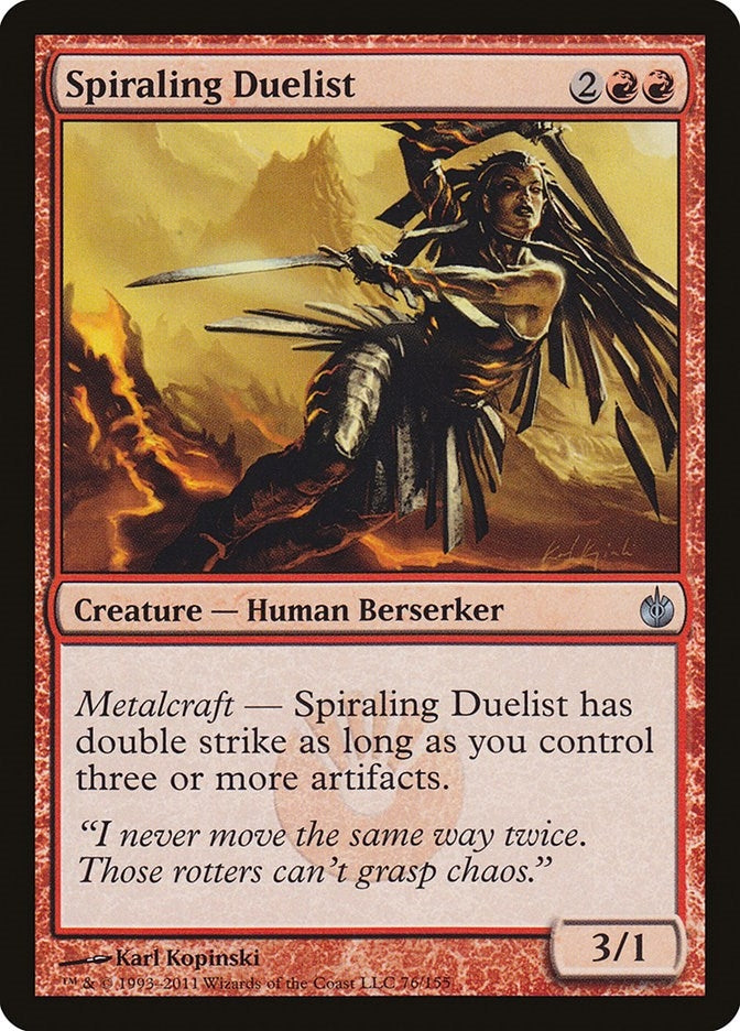Spiraling Duelist (76) (Mirrodin Besieged)
