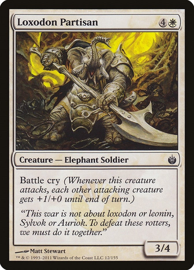 Loxodon Partisan (12) (Mirrodin Besieged)