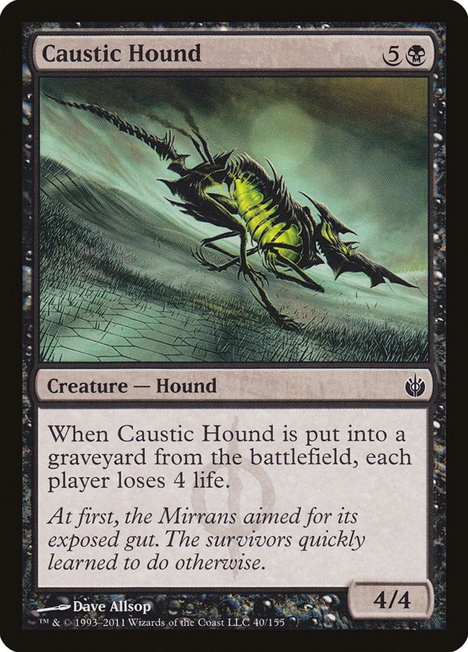 Caustic Hound (40) (Mirrodin Besieged)