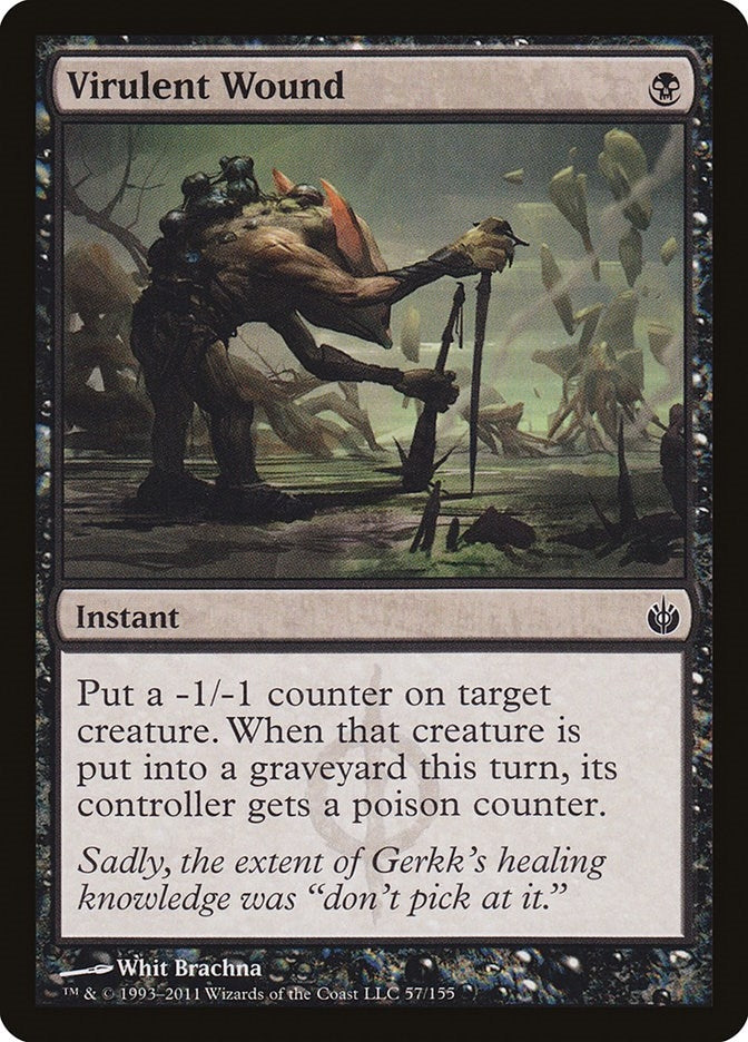 Image for Virulent Wound (57) (Mirrodin Besieged) - Magic: The Gathering