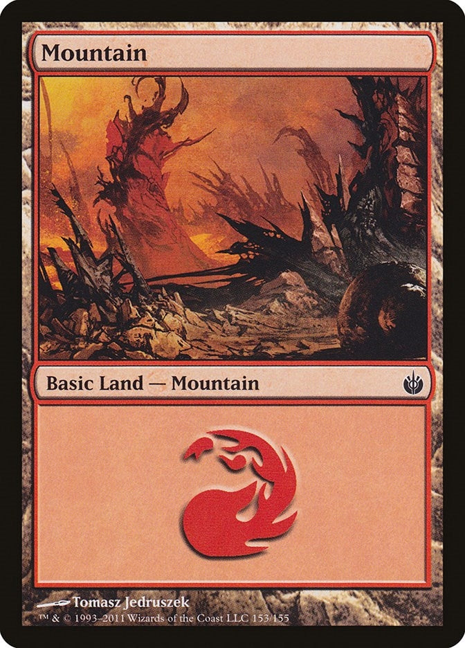 Mountain (153) (153) (Mirrodin Besieged)