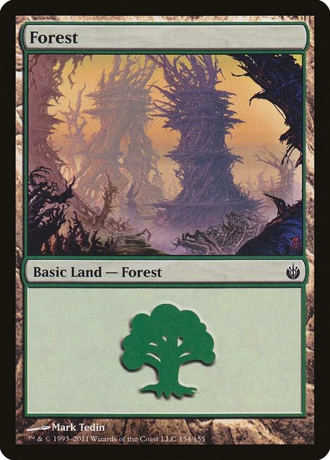 Forest (154) (154) (Mirrodin Besieged)