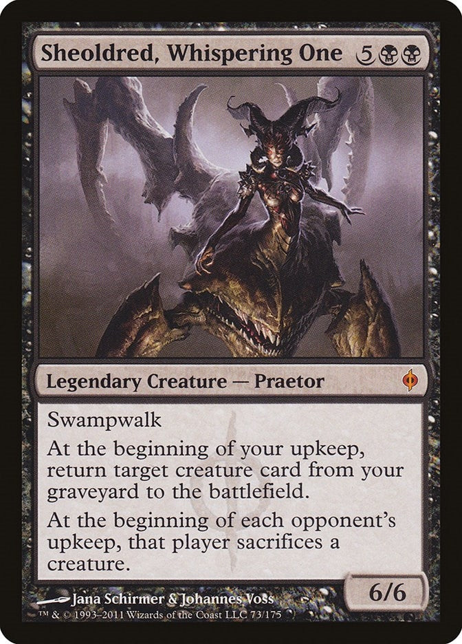 Image for Sheoldred, Whispering One (73) (New Phyrexia) - Magic: The Gathering