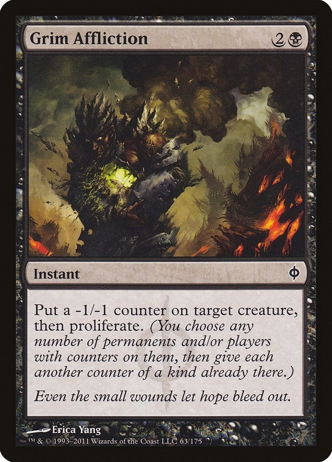 Image for Grim Affliction (63) (New Phyrexia) - Magic: The Gathering