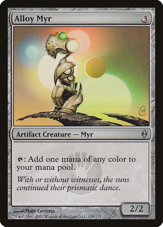 Image for Alloy Myr (129) (New Phyrexia) - Magic: The Gathering