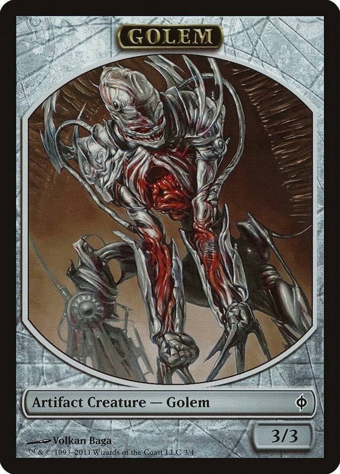 Image for Golem Token (3) (New Phyrexia) - Magic: The Gathering