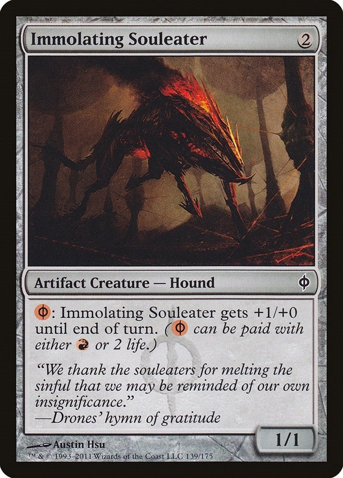 Image for Immolating Souleater (139) (New Phyrexia) - Magic: The Gathering