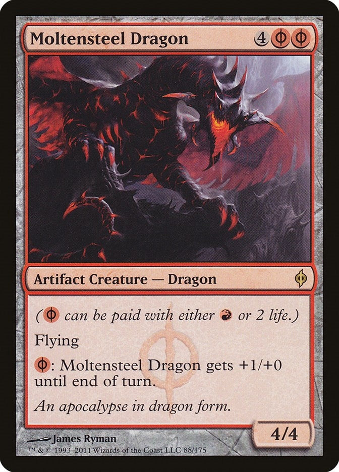 Moltensteel Dragon (88) (New Phyrexia)