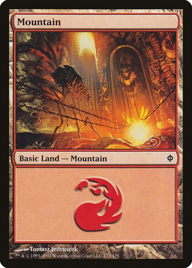 Image for Mountain (173) (173) (New Phyrexia) - Magic: The Gathering